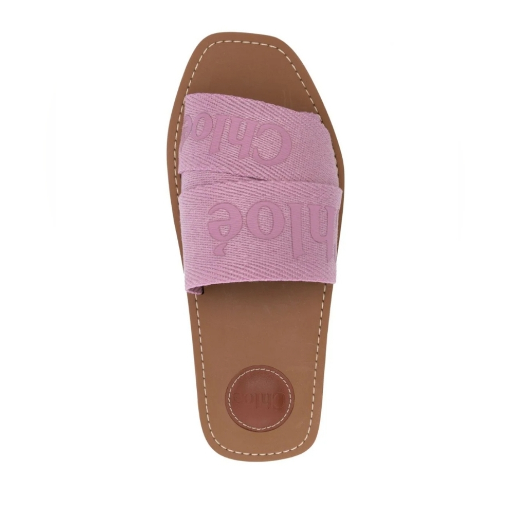 Chloe Woody Flat Slides